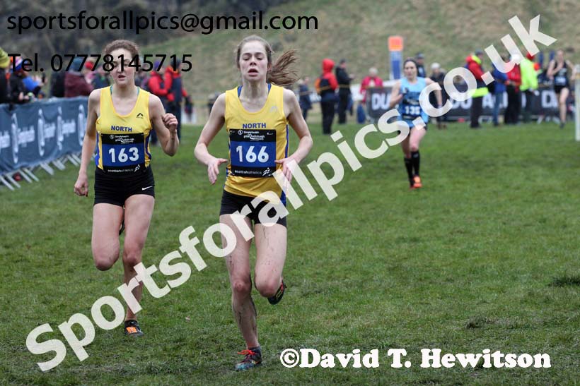 Inter District senior women and juniors, 2018 Simplyhealth Great Edinburgh International XCountry. Photo: David T. Hewitson/Sports for All Pics